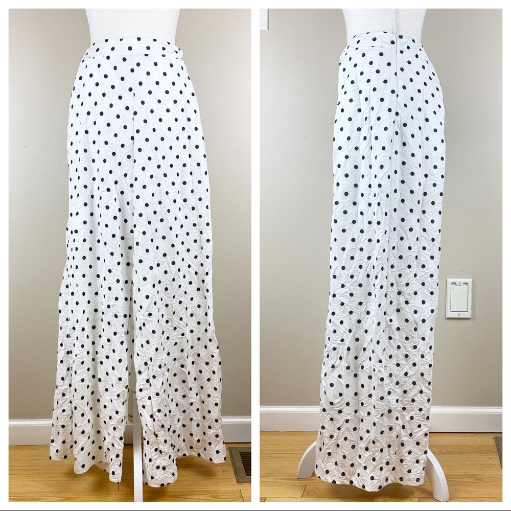 NWT. Zara Polka Dots High-waist Trousers. Size S.